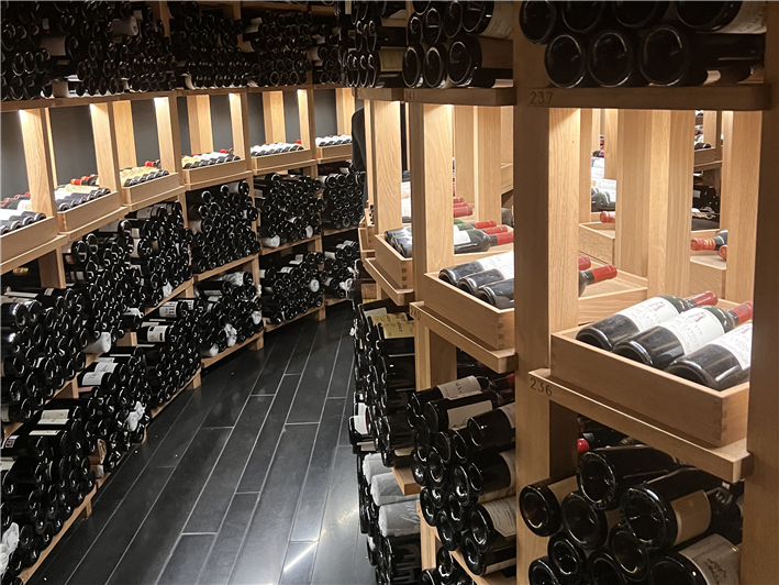 wine cellar display